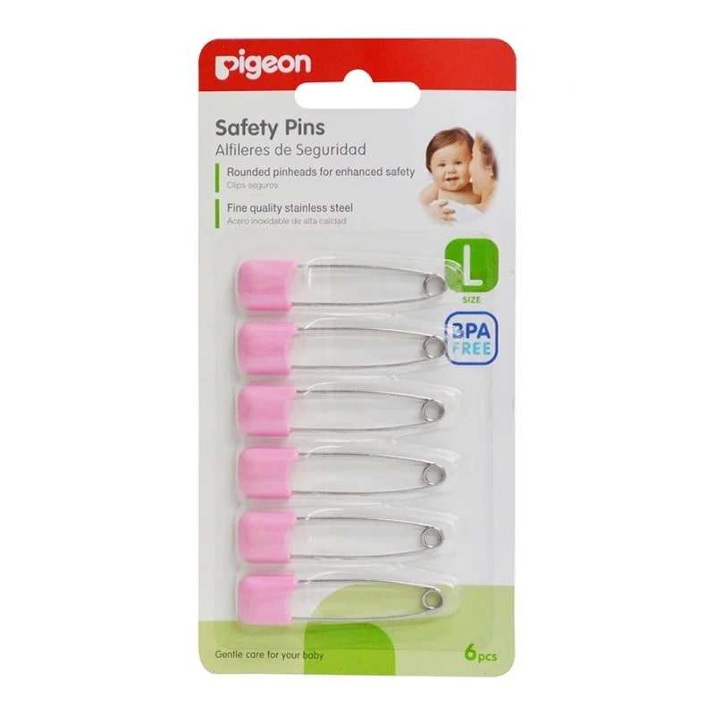 Pigeon - Safety Pin (L) 6 Pcs Card