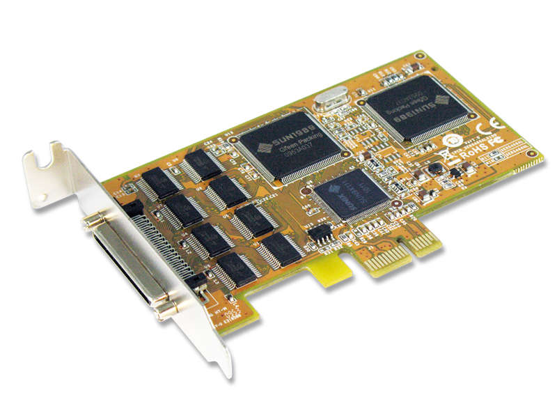 Sunix 8-port RS-232 High Speed PCI Express Low Profile Serial Board