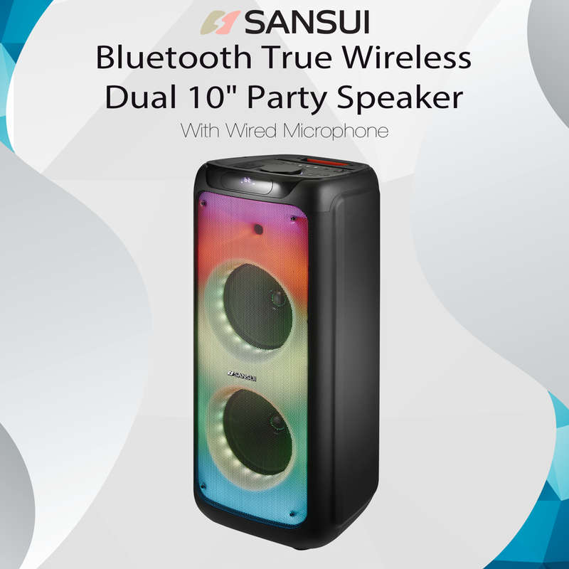 Sansui SNP100 10-Inch Party Speaker - Powerful Sound for Every Celebration