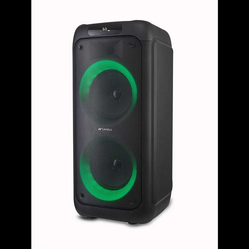 Sansui SNP80 8-Inch Party Speaker - Powerful Sound in a Compact Design Black