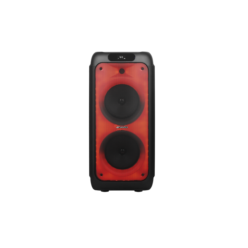 Sansui SNP80 8-Inch Party Speaker - Powerful Sound in a Compact Design Black