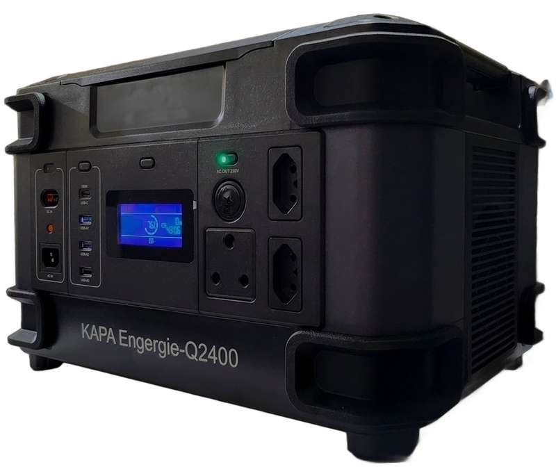 Mecer Kapa Energy Q2400 Portable Power Station Pure Sine wave - 2400W with 1700wh