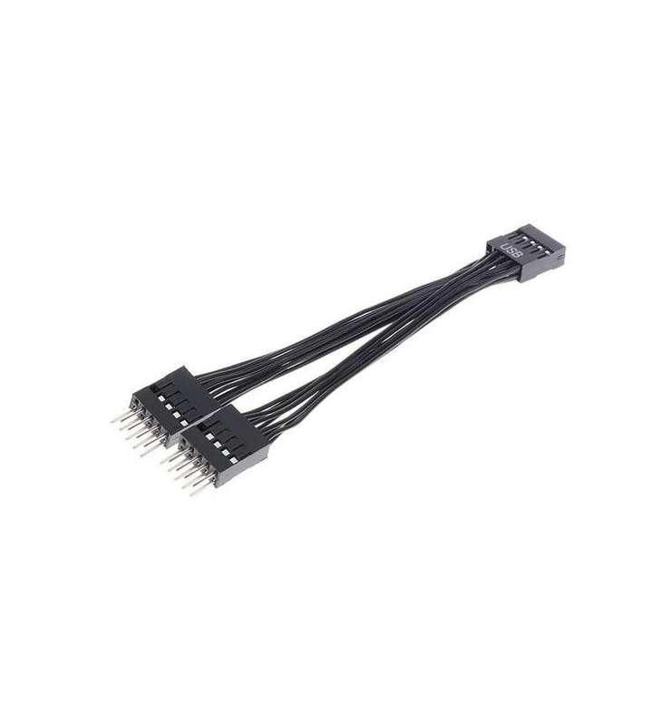 USB Extension Cable 9 Pin 1 F TO 2 M