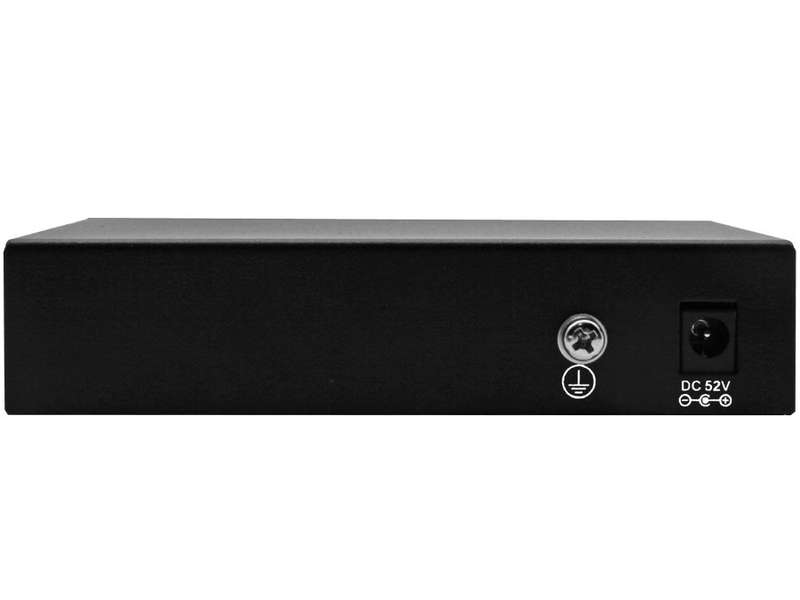 6 Port Fast Ethernet Switch with 4 AI PoE Ports and 2 FE Uplink