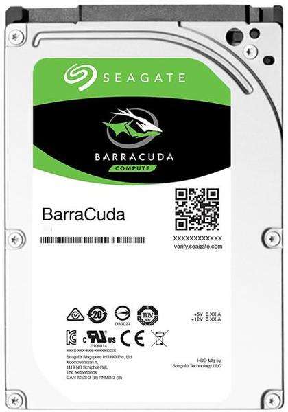 Seagate BarraCuda - 1TB 5400RPM SATA 6Gbps 128MB Cache (4K) 2.5 inch Internal Hard Drive