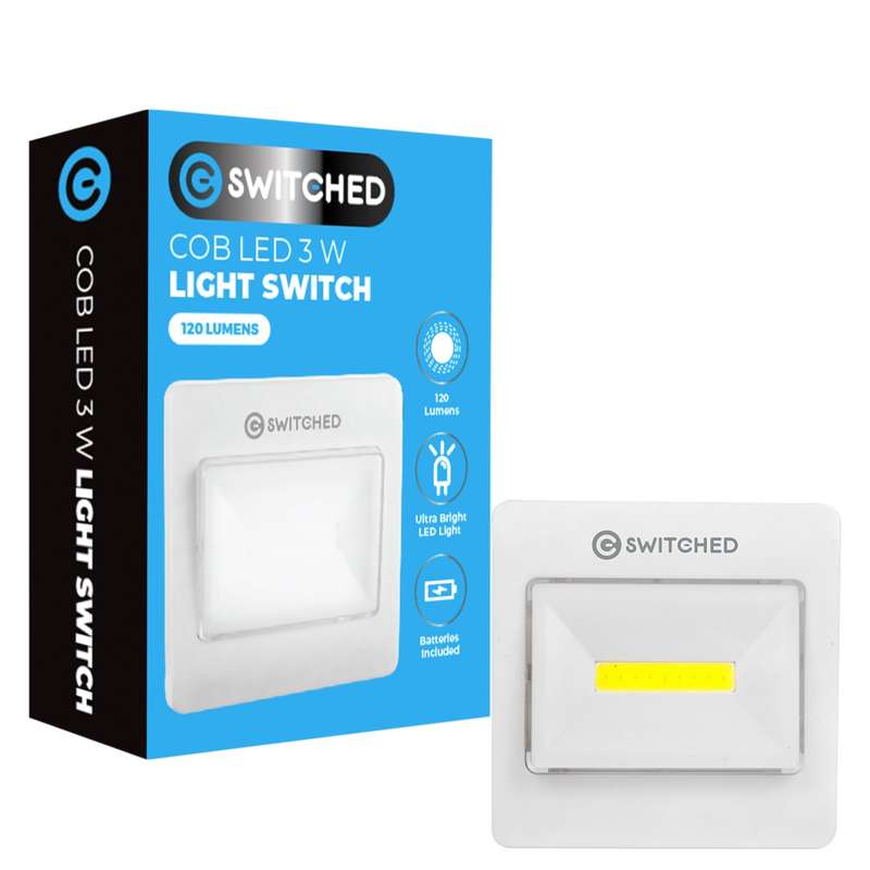 SWITCHED 120 Lumen LED Light Switch White