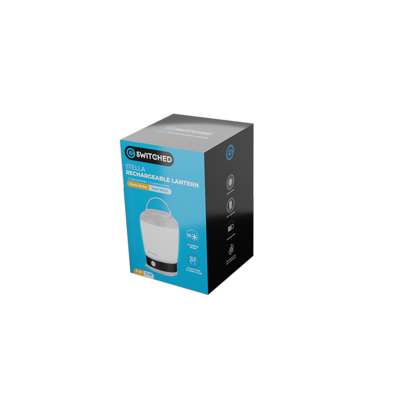SWITCHED Stella Rechargeable Lantern - Grey