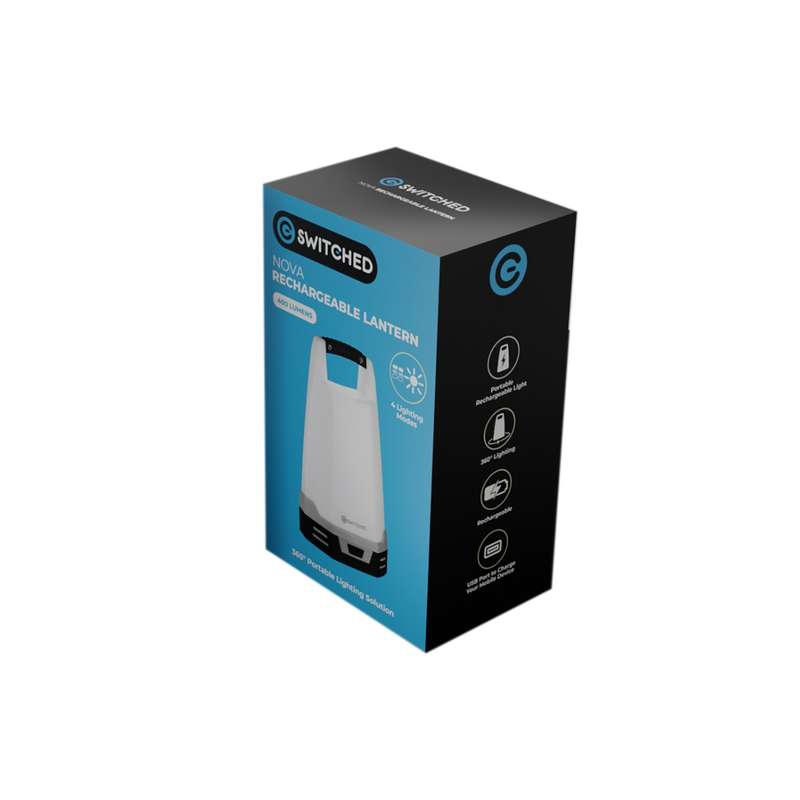 SWITCHED Nova Rechargeable Lantern - Grey