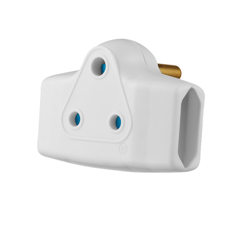 SWITCHED 3 Pin Adaptor with 2xEuro Sockets+1x3pin Socket