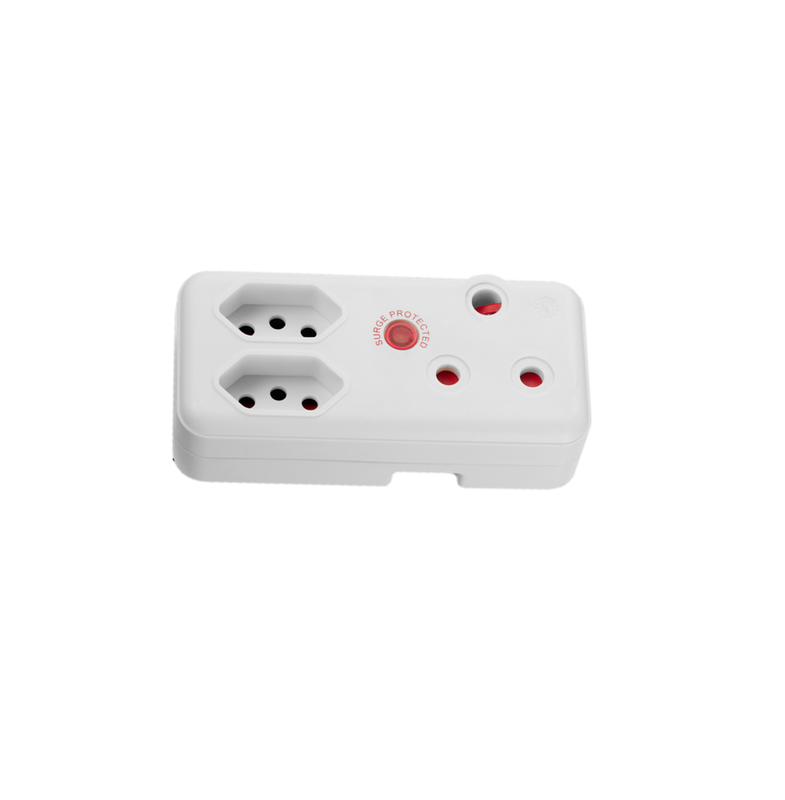 SWITCHED 3 PIN Adaptor - 1 x 16A 2 X 5A Euro Surge