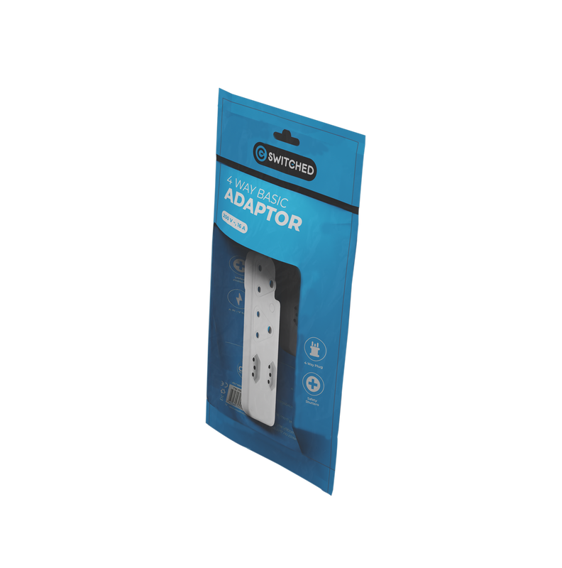 SWITCHED 3 PIN Adaptor - 2x 16A2X5A 3PIN Euro
