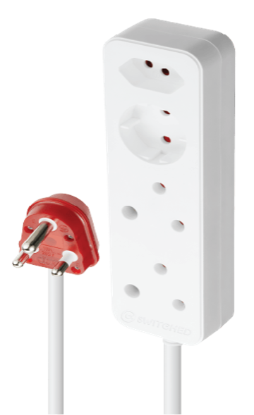 SWITCHED High Surge 4 Way Multiplug  3M 1140J