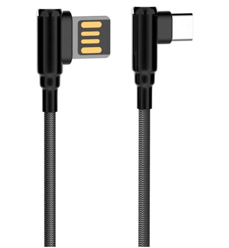 LDNIO Elbow USB to Micro USB Sync and Charge Cable - 1 Meter