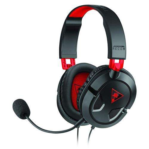 Turtle Beach Ear Recon 50 Gaming Headset for PlayStation 4 Xbox One and PC/Mac - Black and Red