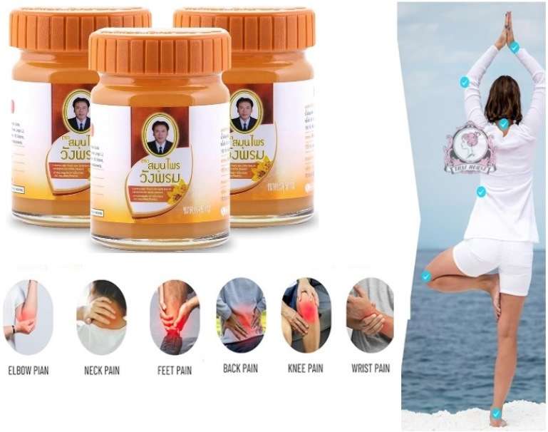 Wangprom Herbal Thai Massage Cool Balm Turmeric And Camphor