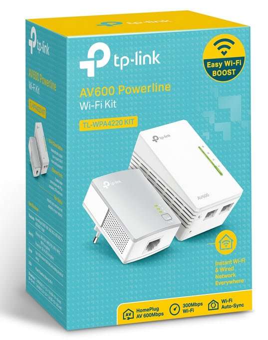 TP-Link TL-WPA4220 KIT AV600 Powerline Wi-Fi Kit