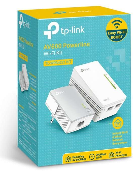 TP-Link TL-WPA4221 KIT AV600 Powerline Wi-Fi Kit