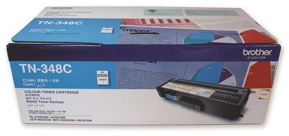 Brother TN-348C Cyan High Yield Laser Toner Cartridge