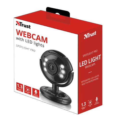 Trust TRS-16428 Spotlight Webcam Pro Black