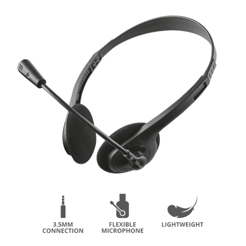 Trust 2 in 1 Chat Pack-Includes Exis Stylish VGA Webcam 640 X 480 Sensor Resolution