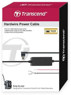 Transcend TS-DPK2 Micro USB Hardwire Cable For Dash Cam
