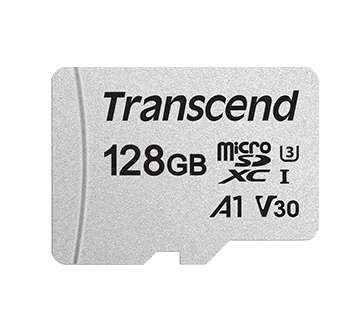 Transcend - 300S 128GB UHS-I U3A1 MicroSD Memory Card