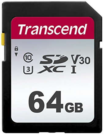 Transcend 300s 64gb UHS-I Class 10 U1 U3 V30 SDXC Card