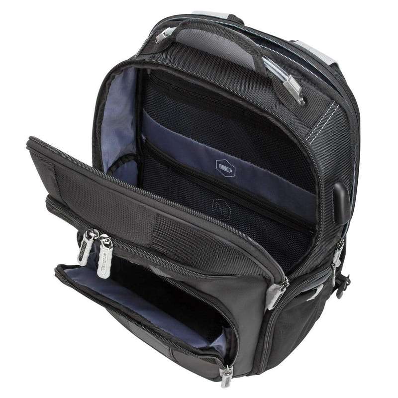 Targus DrifterTrek 11.6 to 15.6-inch Notebook Backpack With USB Power Pass-Thru Black