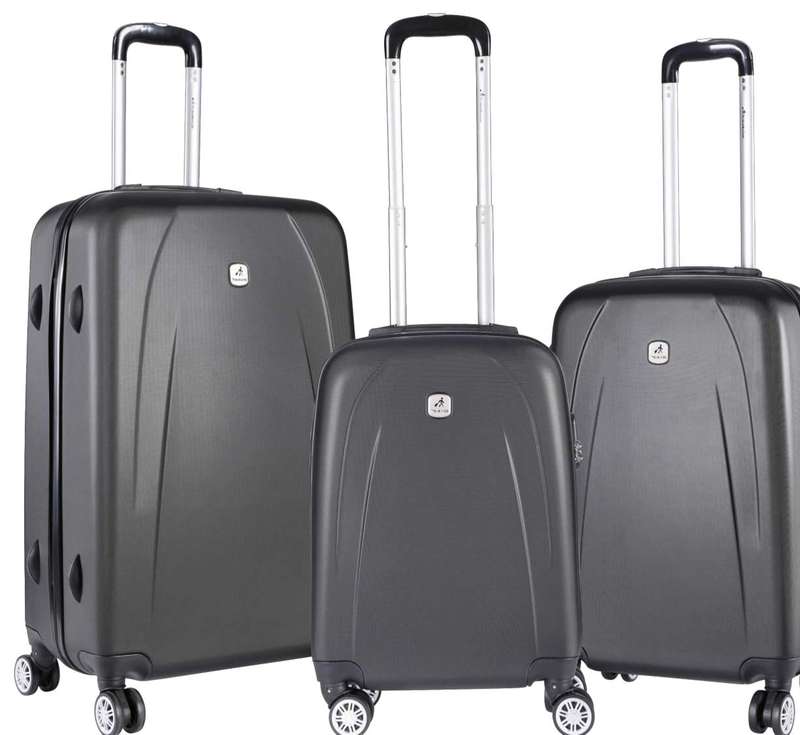 Travelwize Stratus ABS 3 Piece Set Dark Grey