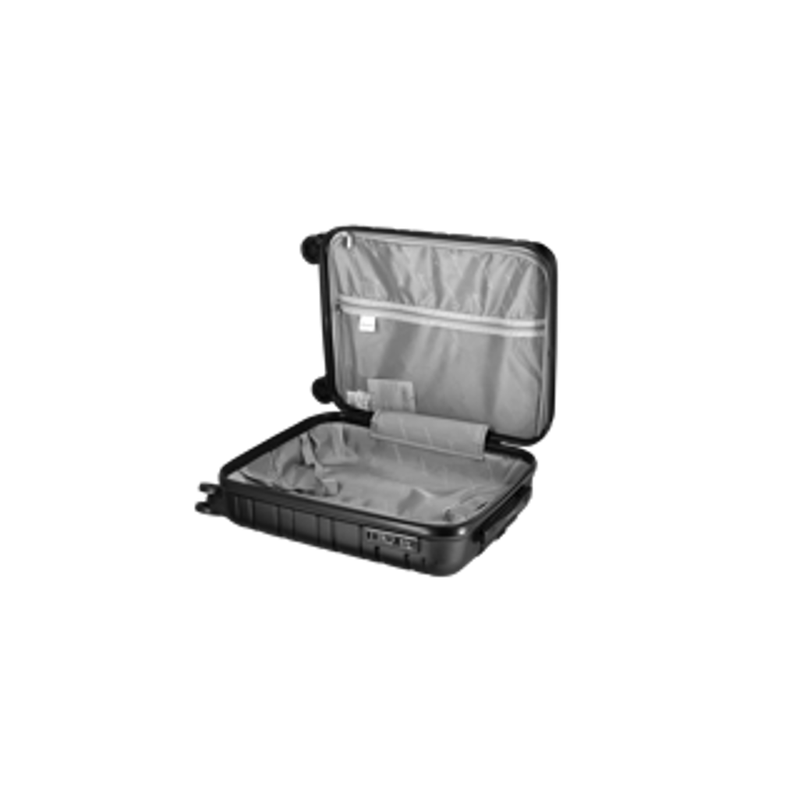 Travelwize Cabana ABS 4-Wheel Spinner 55cm Luggage Black
