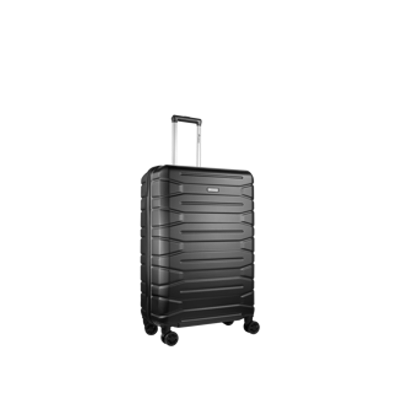 Travelwize Cabana ABS 4-Wheel Spinner 55cm Luggage Black