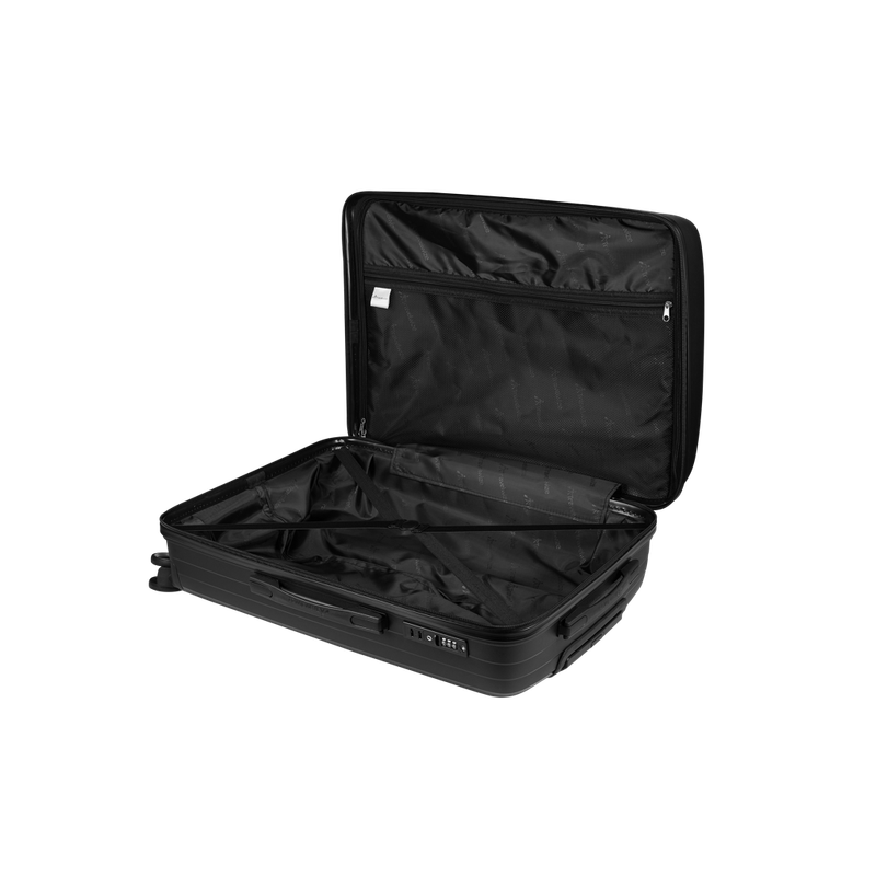 Travelwize Ripple PP 4-Wheel Spinner 75cm Luggage Black