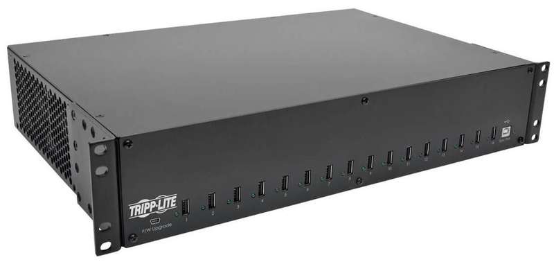 Eaton 16-Port USB Charging Station with Syncing - 2U Rack-Mount