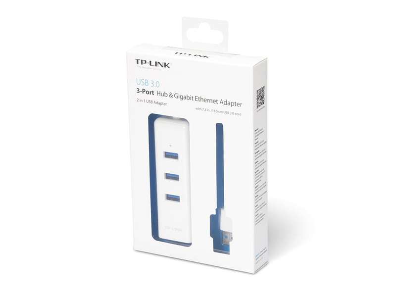TP-Link UE330 3-Port USB 3.0 Hub with Gigabit Ethernet Port
