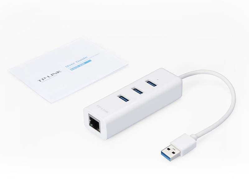 TP-Link UE330 3-Port USB 3.0 Hub with Gigabit Ethernet Port