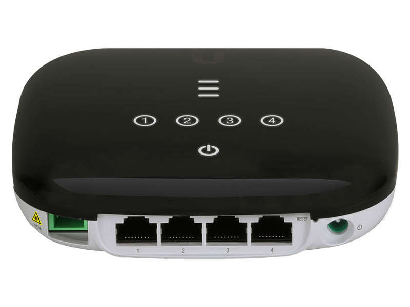 Ubiquiti UFiber WiFi 2.4GHz 4 Gigabit Ports 1SC APC GPON ONU | UF-WIFI