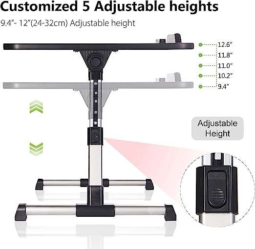 UniQue Portable Foldable Laptop Desk With USB Cooling Fan
