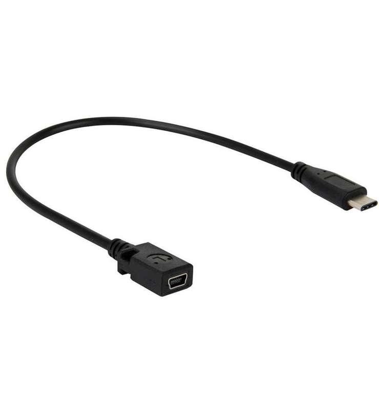 USB Type C to Mini USB Female Connector