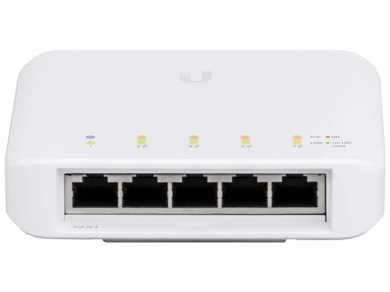 Ubiquiti 5 Port Gigabit 1PoE In 4PoE Out UniFi Flex Switch | USW-FLEX