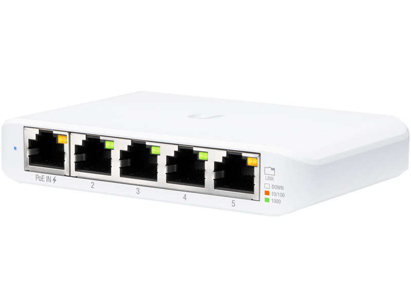 Ubiquiti 5 Port Gigabit Managed 1 PoE Input UniFi Flex Switch | USW-Flex-Mini