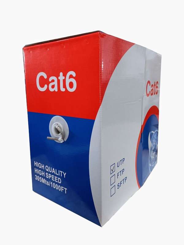 Scoop Unbranded 305m Box Cat6 CCA Grey UTP Cable