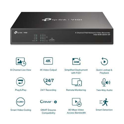 TP-Link VIGI 4 Channel Network Video Recorder