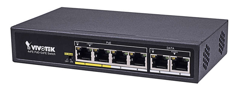 Vivotek Network Switch Fast Ethernet (10/100) Black Power over Ethernet (PoE)