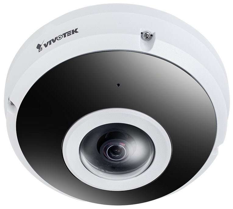 Vivotek FE9380-HV 5MP H.265 Outdoor IK10 Fisheye Network Camera