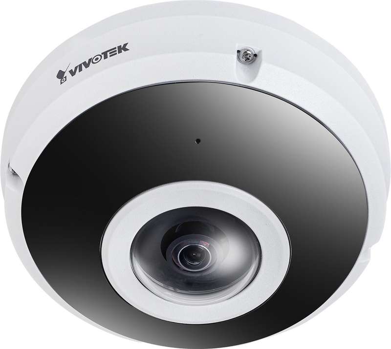 Vivotek FE9382-EHV-V2 6MP H.265 fisheye IP camera with F1.6 lens