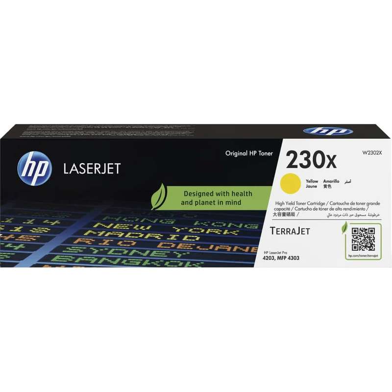 HP 230X Yellow Toner Cartridge 5500 Pages Original W2302X Single-pack