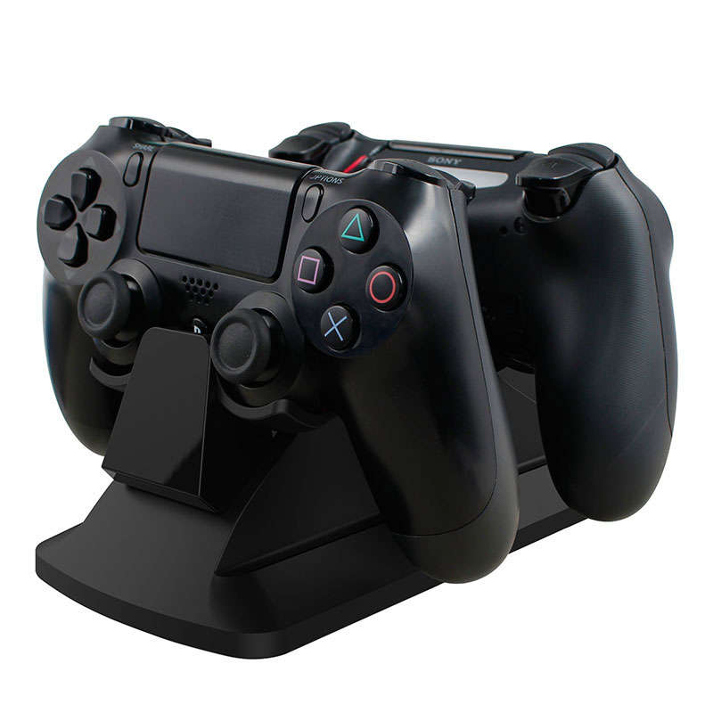 SparkFox Dual Controller Charging Station Black - PS4