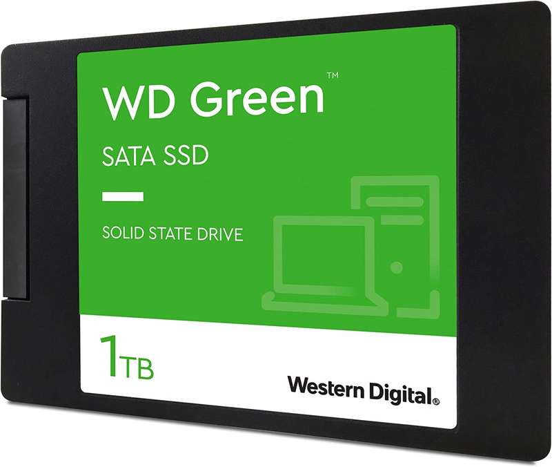 Western Digital 1TB WD Green Internal SSD Solid State Drive - SATA III 6 Gb/s, 2.5/7mm, Up to 545 MB