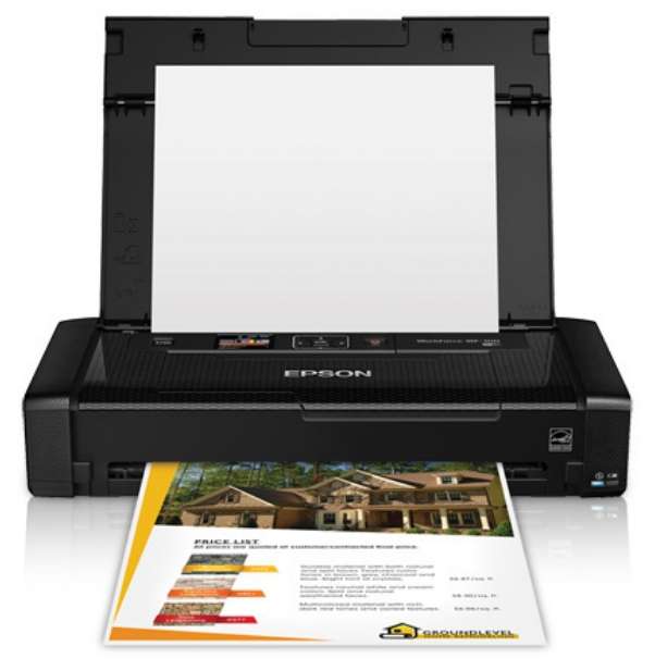 Epson WorkForce WF-100W Portable Inkjet Printer 4 colour with battery USB