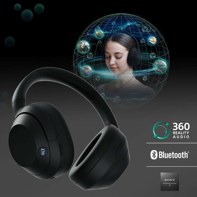 Sony ULT WEAR Wireless Noise Cancelling Headphones - Black